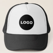 Aangepaste Promo Personeel Werknemer Bedrijf Logo Trucker Pet (Voorkant)