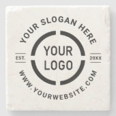 Aangepaste promotie voor Logo Stenen Onderzetter (Voorkant)