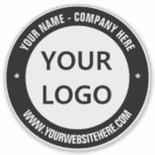 Aangepaste promotie voor uw zakelijke Logo Sticker (Voorkant)