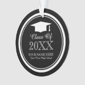 Aangepaste promotiepaneel voor afstudeerders ornament (voorkant)