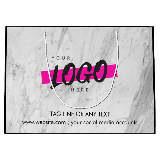 Aangepaste promotietabel voor Logo van bedrijf Groot Cadeauzakje (Voorkant)