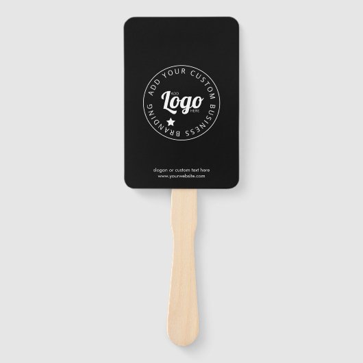 Aangepaste promotionele handventilator met Logo |  Handwaaier (Voorkant)