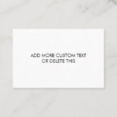 Aangepaste promotionele Logo – geen minimale beste Afsprakenkaartje (Achterkant)