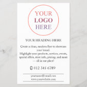 Aangepaste promotionele Logo – geen minimale beste Flyer (Achterkant)