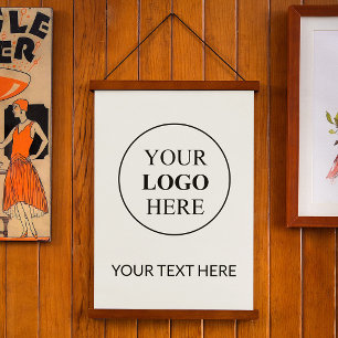 Aangepaste Promotionele Logo – Geen Minimum Bestel Hangend Wandkleed