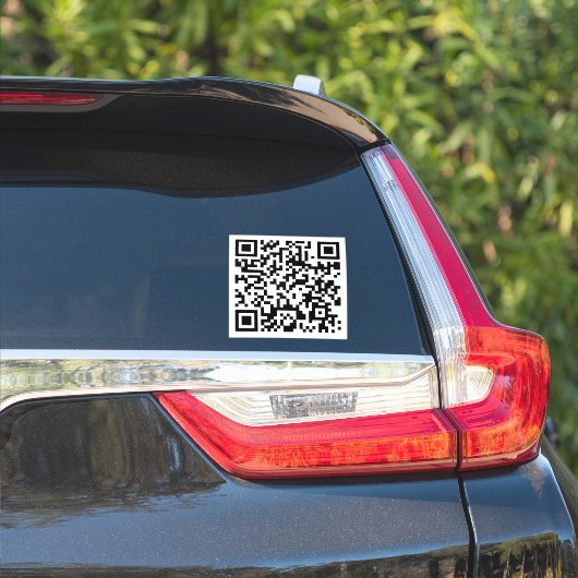 Aangepaste promotionele QR-code Sticker (Auto Zijkant)