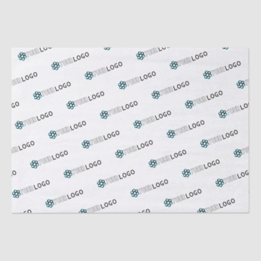 Aangepaste promotionele witte logo voor bedrijven tissuepapier (Voorkant)