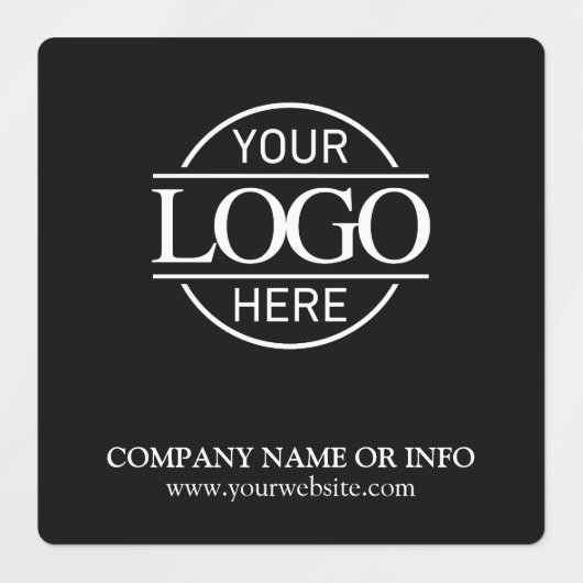 Aangepaste Promotionele Zwarte Bedrijf Zakelijke L Labels (Design 1)