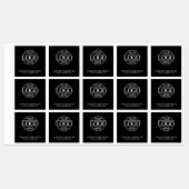 Aangepaste Promotionele Zwarte Bedrijf Zakelijke L Labels (Vel)