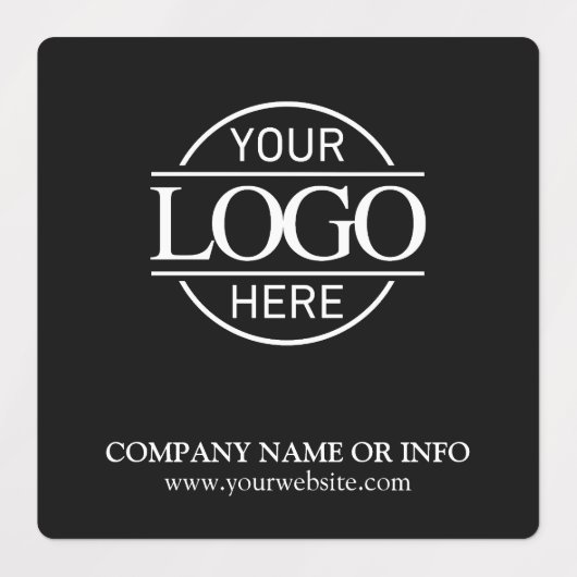 Aangepaste Promotionele Zwarte Bedrijf Zakelijke L Labels (Design 2)