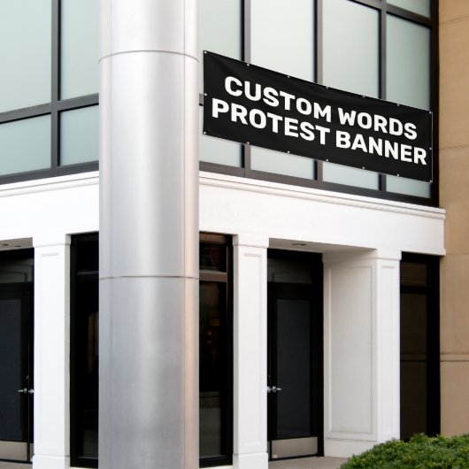 Aangepaste protestbanner spandoek (Buitenkant Gebouw)