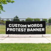 Aangepaste protestbanner spandoek (Insitu)