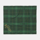 Aangepaste Pset Clan Walsh Tartan Fleece Deken (Voorkant (Horizontaal))