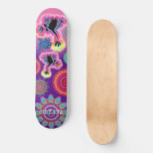 Aangepaste psychedelische kikker van boho mandala skateboard (Voorkant)