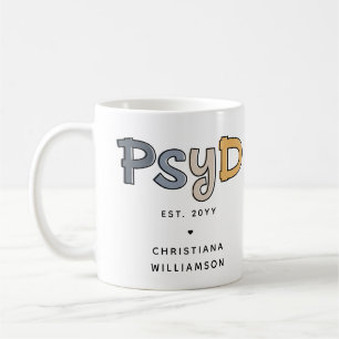 Aangepaste PsyD Doctor in de psychologie Psycholoo Koffiemok