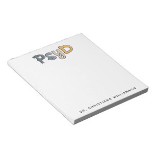 Aangepaste PsyD Doctor in de psychologie Psycholoo Notitieblok