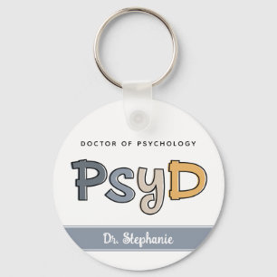 Aangepaste PsyD Doctor in de psychologie Psycholoo Sleutelhanger