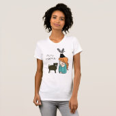 Aangepaste Pug Mama T-Shirt (Voorkant volledig)
