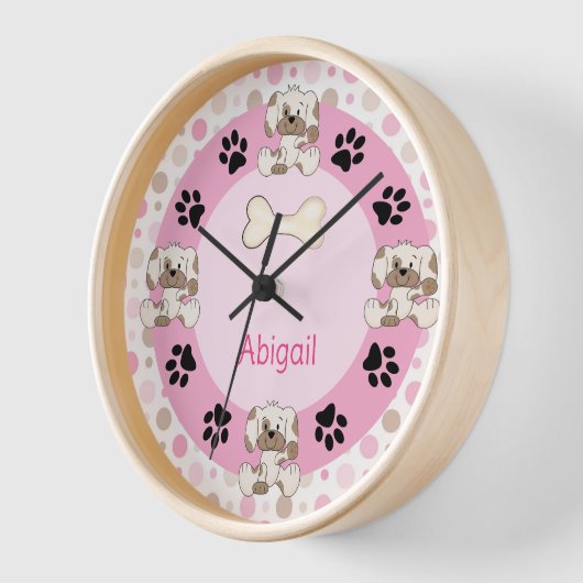 Aangepaste puppy dog, schilderafdrukken, roze pokk (Hoek)