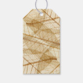 Aangepaste, pure kant bladeren cadeaulabel (Voorkant)