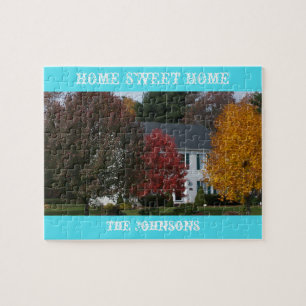 Aangepaste puzzel van uw huis in Tin