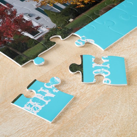 Aangepaste puzzel van uw huis in Tin Legpuzzel (Zijkant)