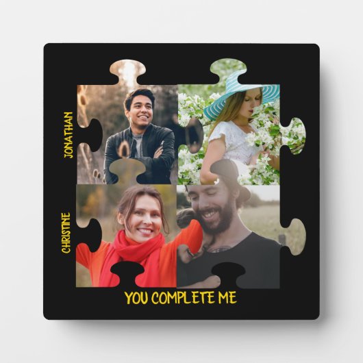 Aangepaste puzzelfoto Je vult me paar in Fotoplaat (Voorkant)