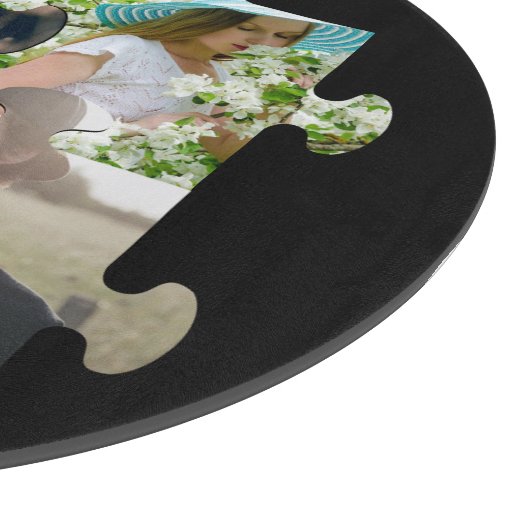 Aangepaste puzzelfoto Je vult me paar in Snijplank (Hoek)