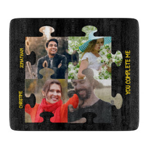 Aangepaste puzzelfoto Je vult me paar in Snijplank