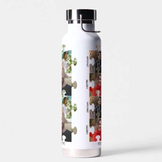 Aangepaste puzzelfoto Je vult me paar in Waterfles (Links)