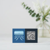 Aangepaste QR airconditioning HVAC Visitekaartje (Staand voorkant)