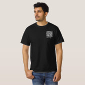 Aangepaste QR-code aangepaste tekst Business T-Shi T-shirt (Voorkant volledig)