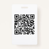 Aangepaste QR-code Badge (Voorkant)