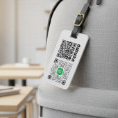 Aangepaste QR-code bagagelabel