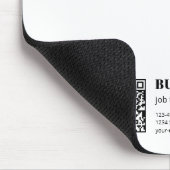 Aangepaste QR-code & Bewerkbare Retro-Moderne Teks Muismat (Hoek)
