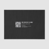 Aangepaste QR-code & Bewerkbare Retro-Moderne Teks Tissuepapier (Voorkant)