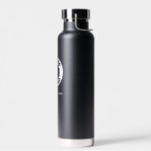 Aangepaste QR-code Business Logo Naam Modern Waterfles (Links)