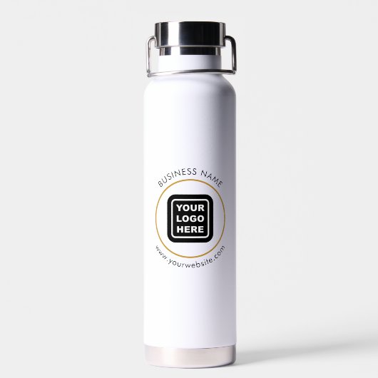 Aangepaste QR-code Business Logo Website Tekst Waterfles (Achterkant)