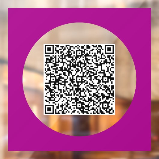 Aangepaste QR-code Business Promotievenster Cling Raamsticker (Vel 2)