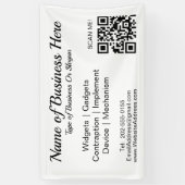 Aangepaste QR Code Business Spandoek (Verticaal)