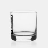 Aangepaste QR-Code business Whisky Glas (Links)