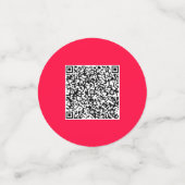 Aangepaste QR-code en Business Logo Company Confet Confetti (Kleine voorkant)
