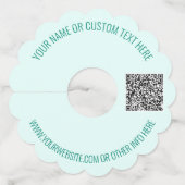 Aangepaste QR-code en Label voor promotiewijn voor (Voorkant)