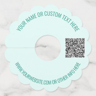 Aangepaste QR-code en Label voor promotiewijn voor