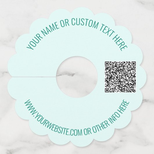 Aangepaste QR-code en Label voor promotiewijn voor (Voorkant)