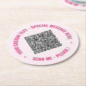 Aangepaste QR-code en Sjabloon van het Onderzetter (Gebogen)