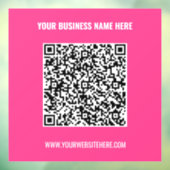 Aangepaste QR-code en Sjabloon voor het vastklemme Raamsticker (Vel 3)