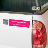 Aangepaste QR-code en tekst Bumpersticker uw kleur (Op Truck)