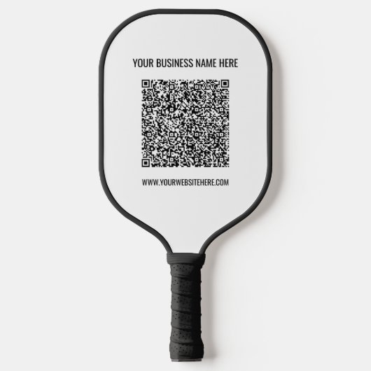 Aangepaste QR-code en tekst Pickleball Paddle-Sjab Paddle (Voorkant)