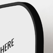 Aangepaste QR-code en tekst Pickleball Paddle-Sjab Paddle (Links Detail)